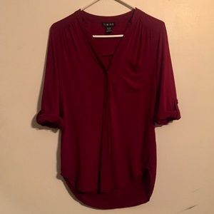 Burgundy Shirt | Timing
